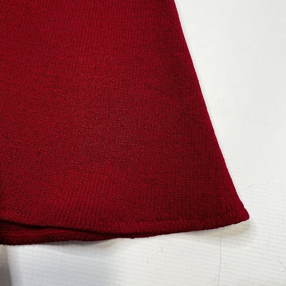 St. John Eve Collection Womens Red Skirt Ruffled Bottom Sz US 4 Santana Knit - Picture 3 of 10